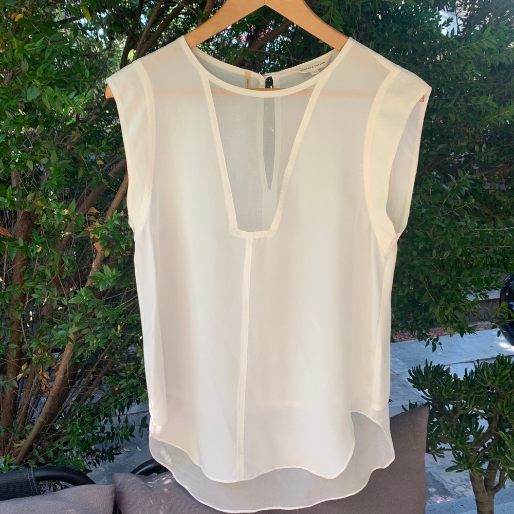 Rebecca Taylor 100% Silk Top. Size 4